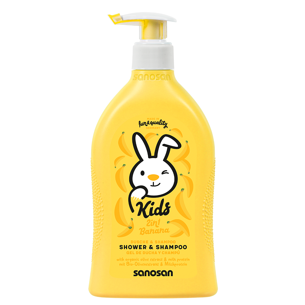 Sanosan Gel za tuširanje i šampon banana 2u1 400 ml
