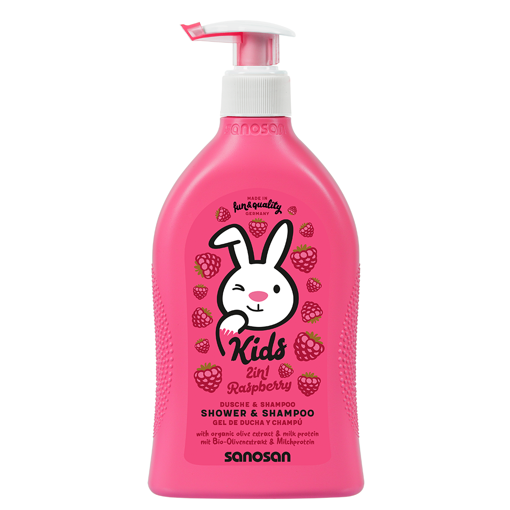 Sanosan Gel za tuširanje i šampon 2u1 Malina 400 ml